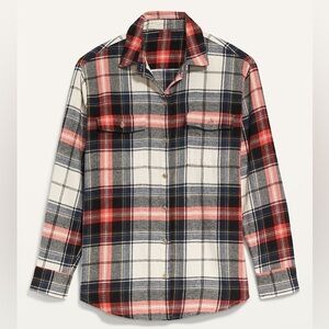 Old Navy The Boyfriend Flannel Shirt  Women’s Size XS Button Down Plaid Shirt